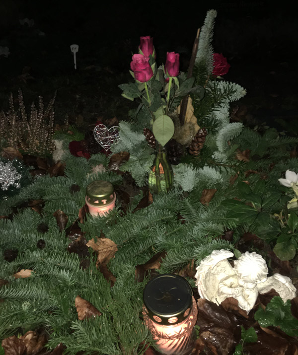 Friedhof im Dämmerlicht