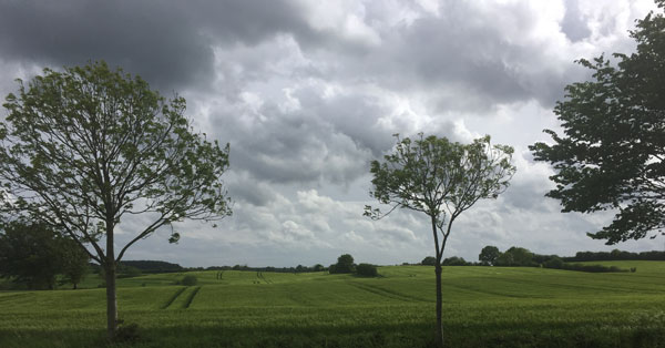dunkle Wolken