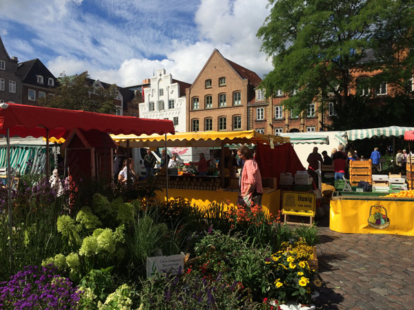 Markt und Pflanzen