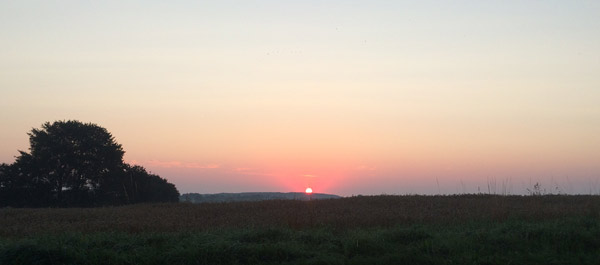Die Sonne geht auf