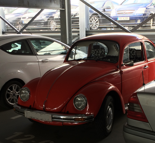 Käfer im Parkhaus