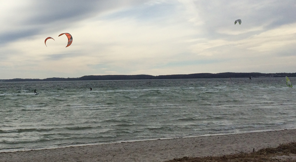 Kite Surfer am Ostermontag