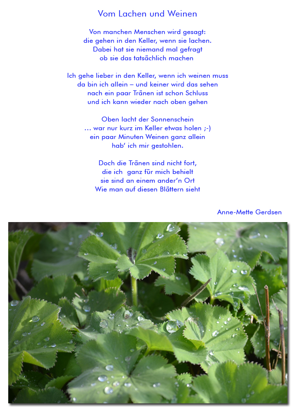 vom Lachen und Weinen